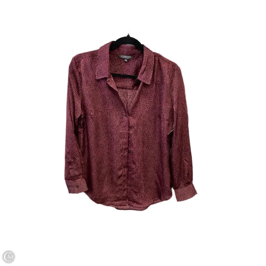 Top Long Sleeve By Liverpool In Animal Print, Size: S