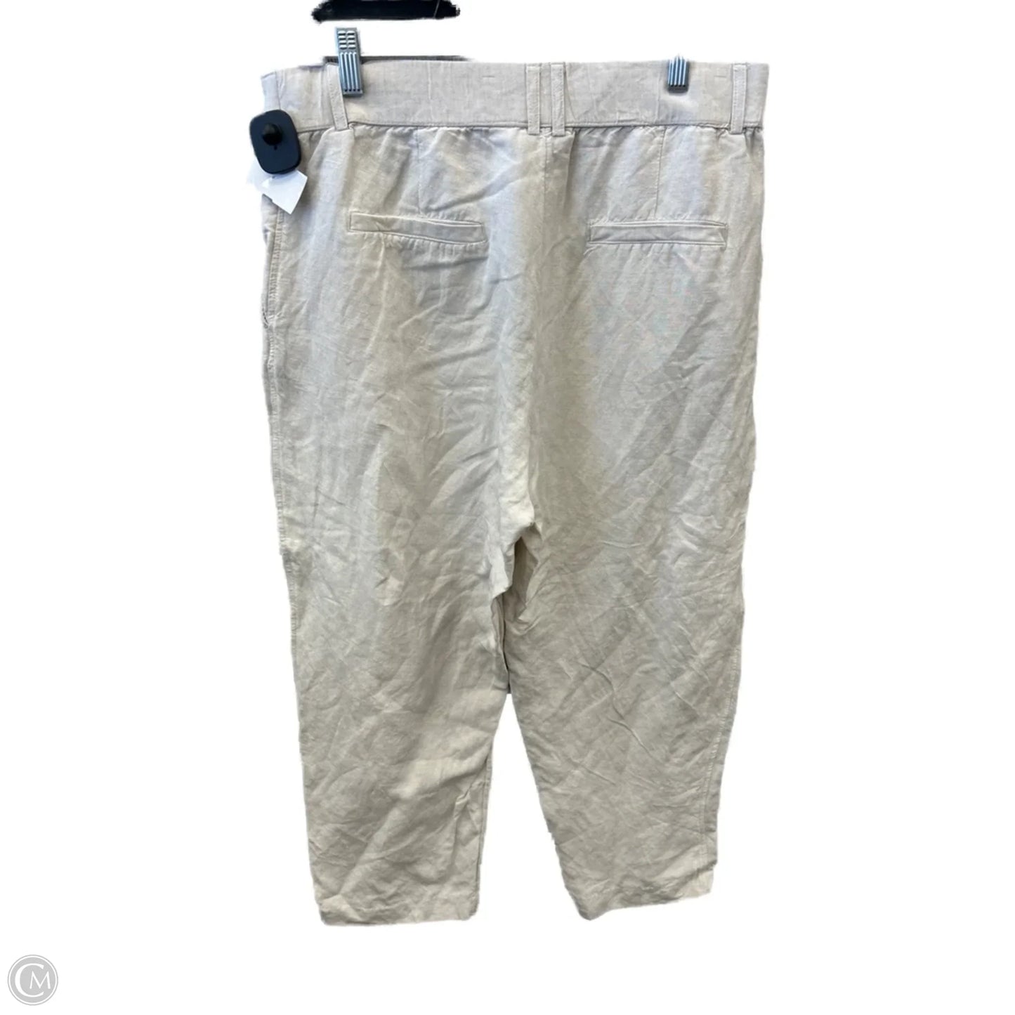 Pants Linen By H&m In Beige, Size: 14