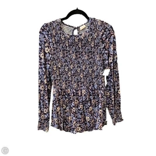 Top Long Sleeve By Clothes Mentor In Blue, Size: M