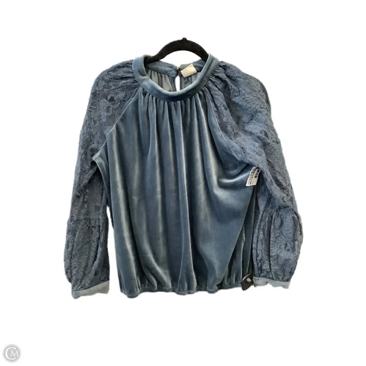 Top Long Sleeve By Clothes Mentor In Blue, Size: M