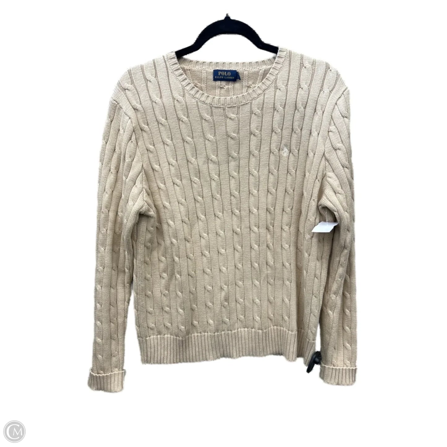 Sweater By Polo Ralph Lauren In Tan, Size: Xl