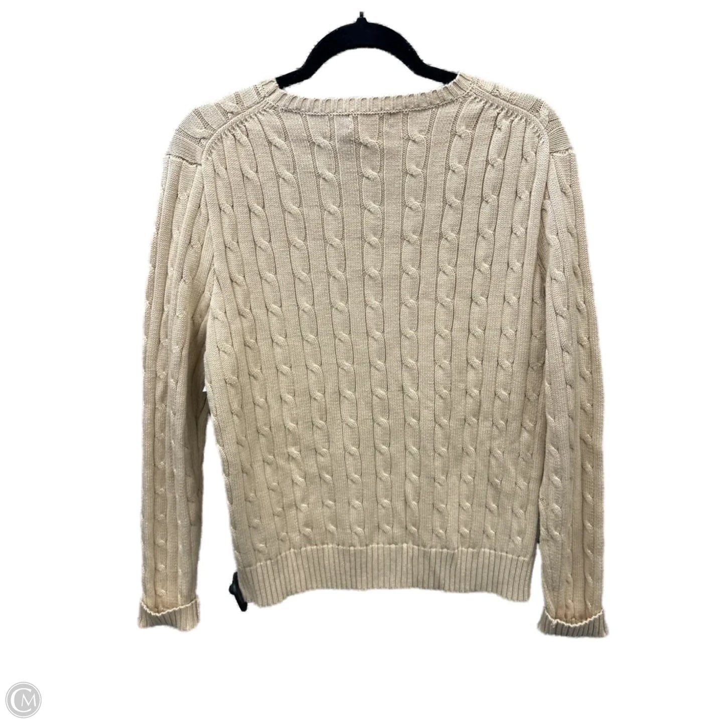 Sweater By Polo Ralph Lauren In Tan, Size: Xl