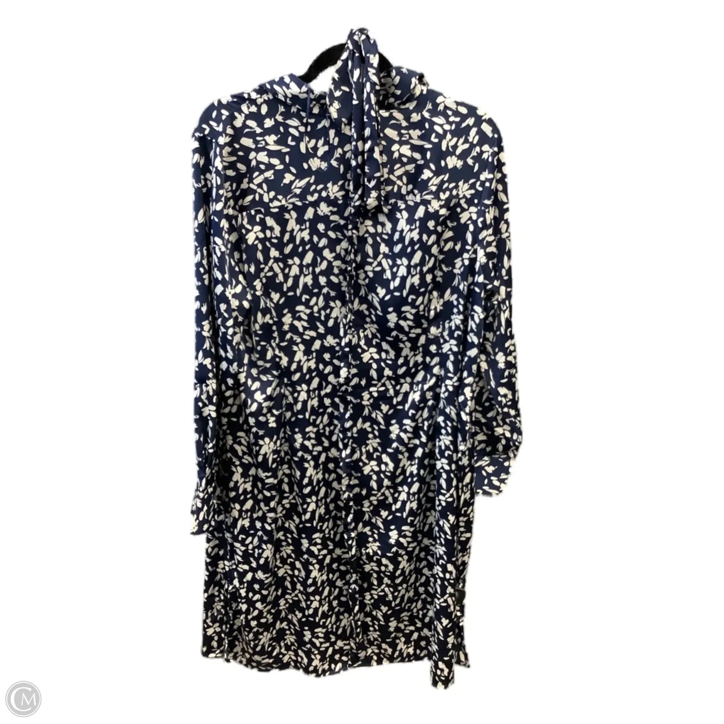 Dress Casual Midi By Ophelia Roe In Blue & White, Size: 1x