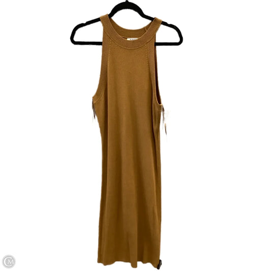 Dress Casual Midi By Old Navy In Bronze, Size: L