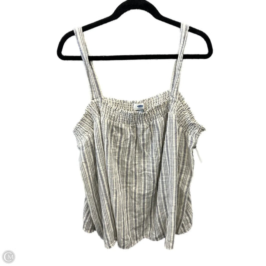 Top Sleeveless By Old Navy In Striped Pattern, Size: Xxl