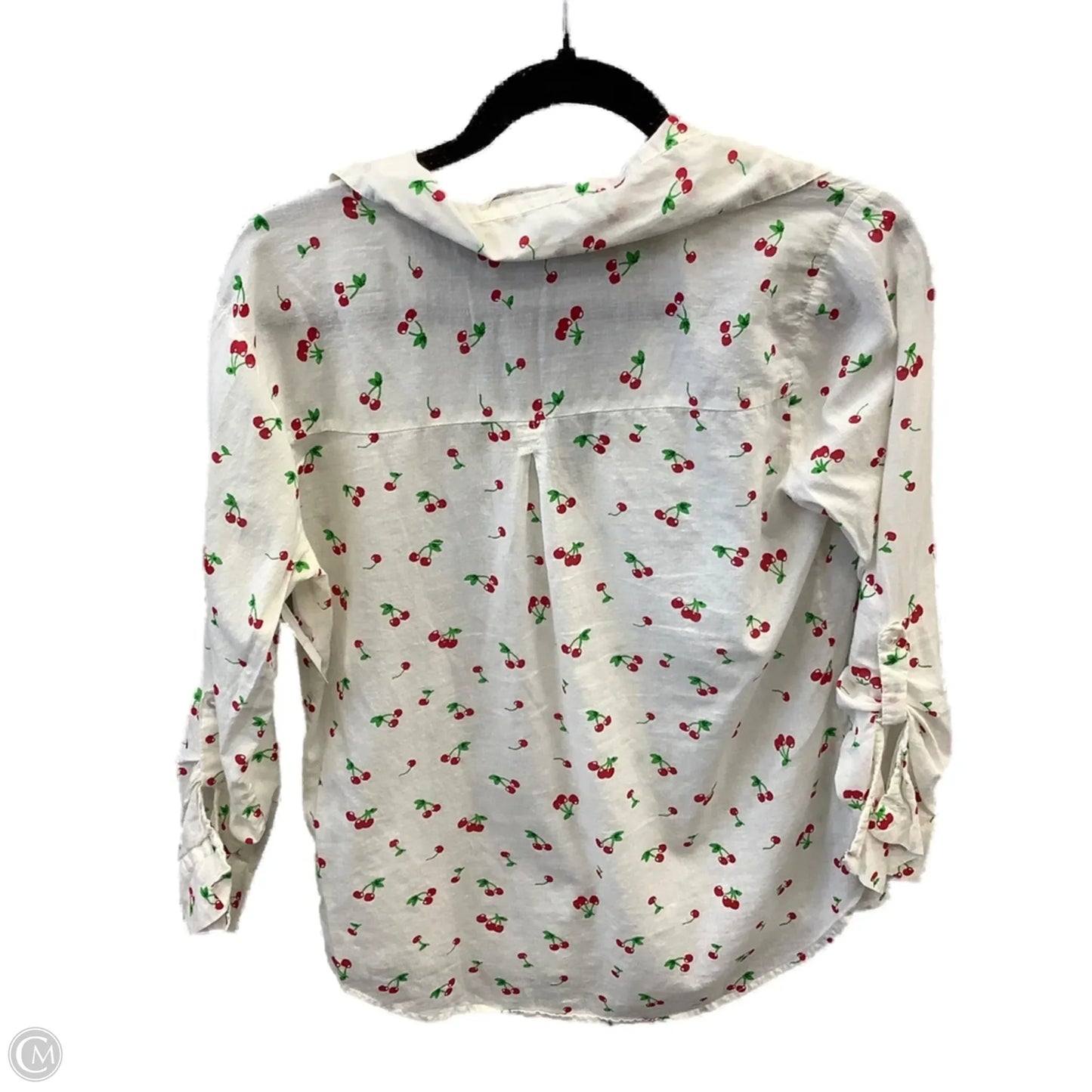 Top Long Sleeve By Eden & Olivia In Red & White, Size: S