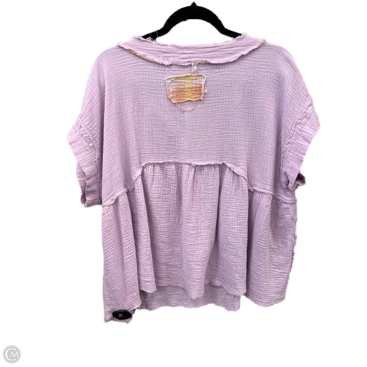 Top Short Sleeve By Kori America In Purple, Size: 1x