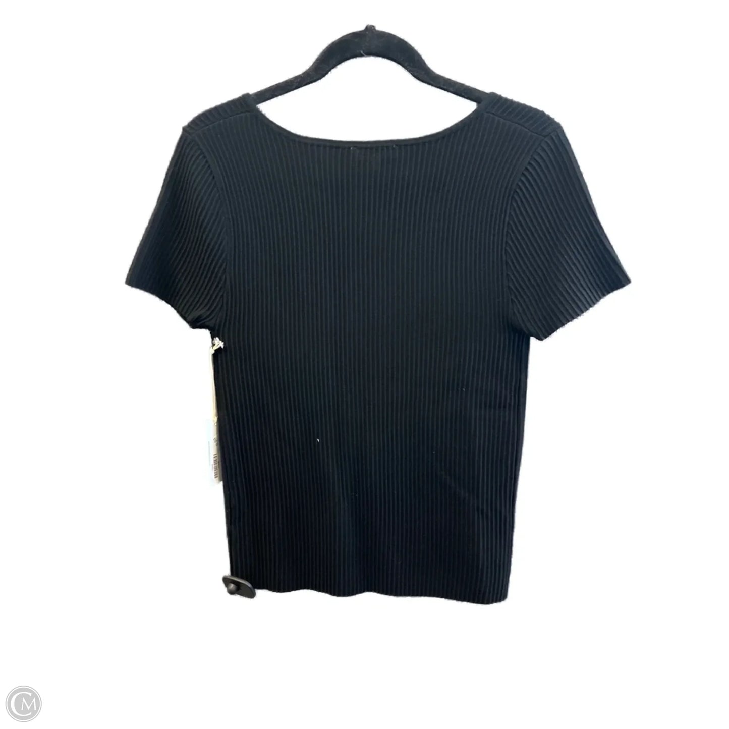 Top Short Sleeve By Clothes Mentor In Black, Size: S