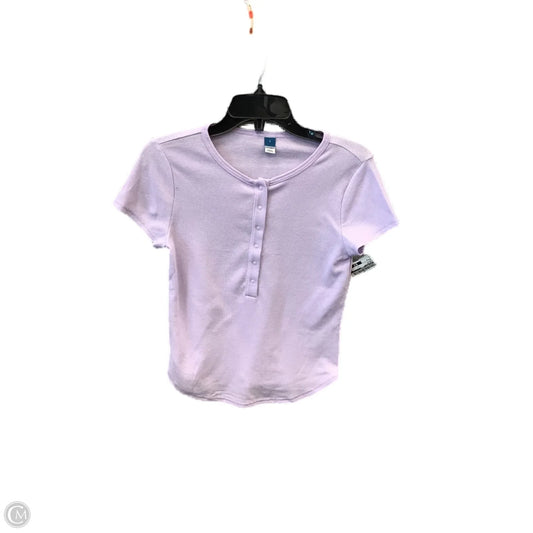 Top Short Sleeve By Old Navy In Purple, Size: S