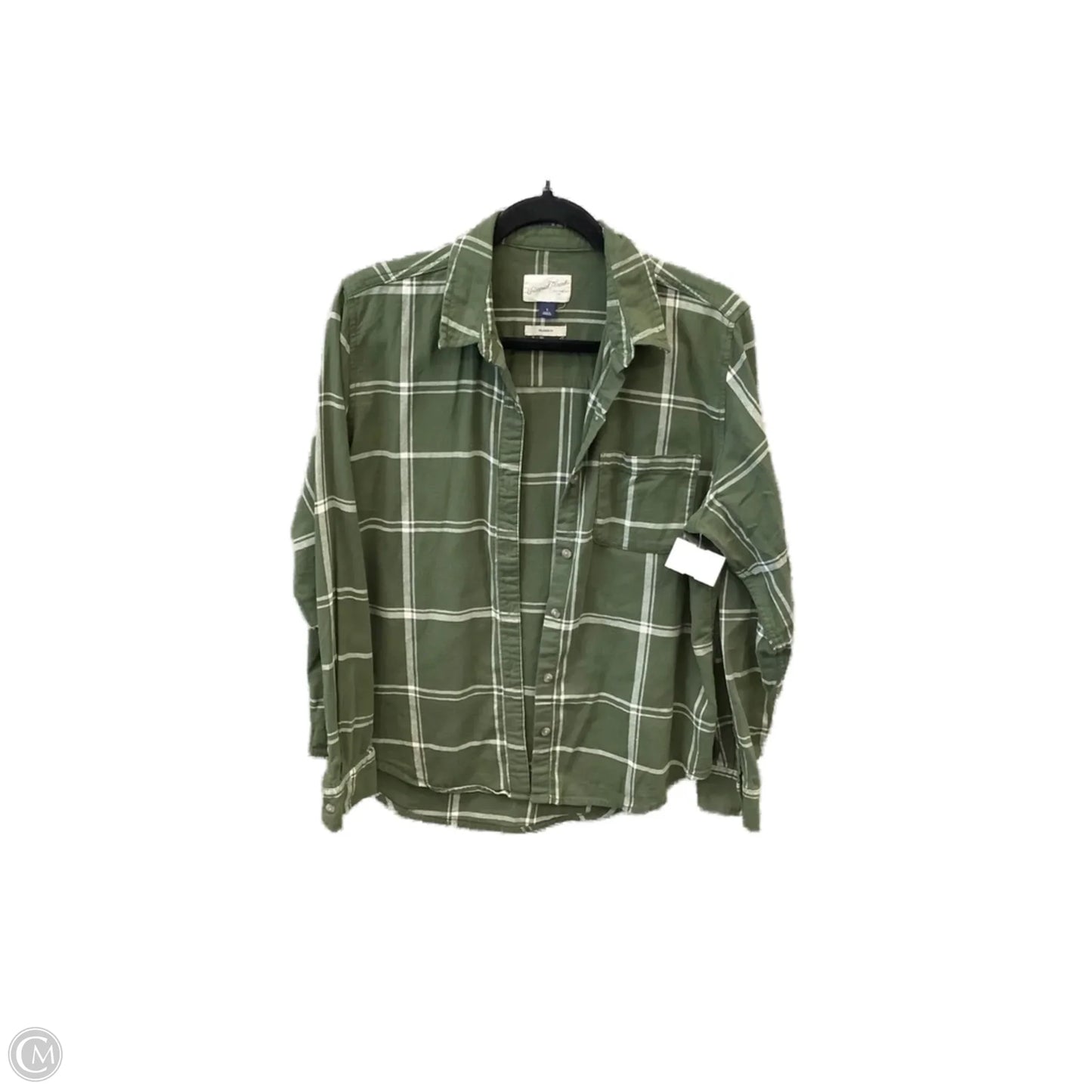 Top Long Sleeve By Universal Thread In Green, Size: S