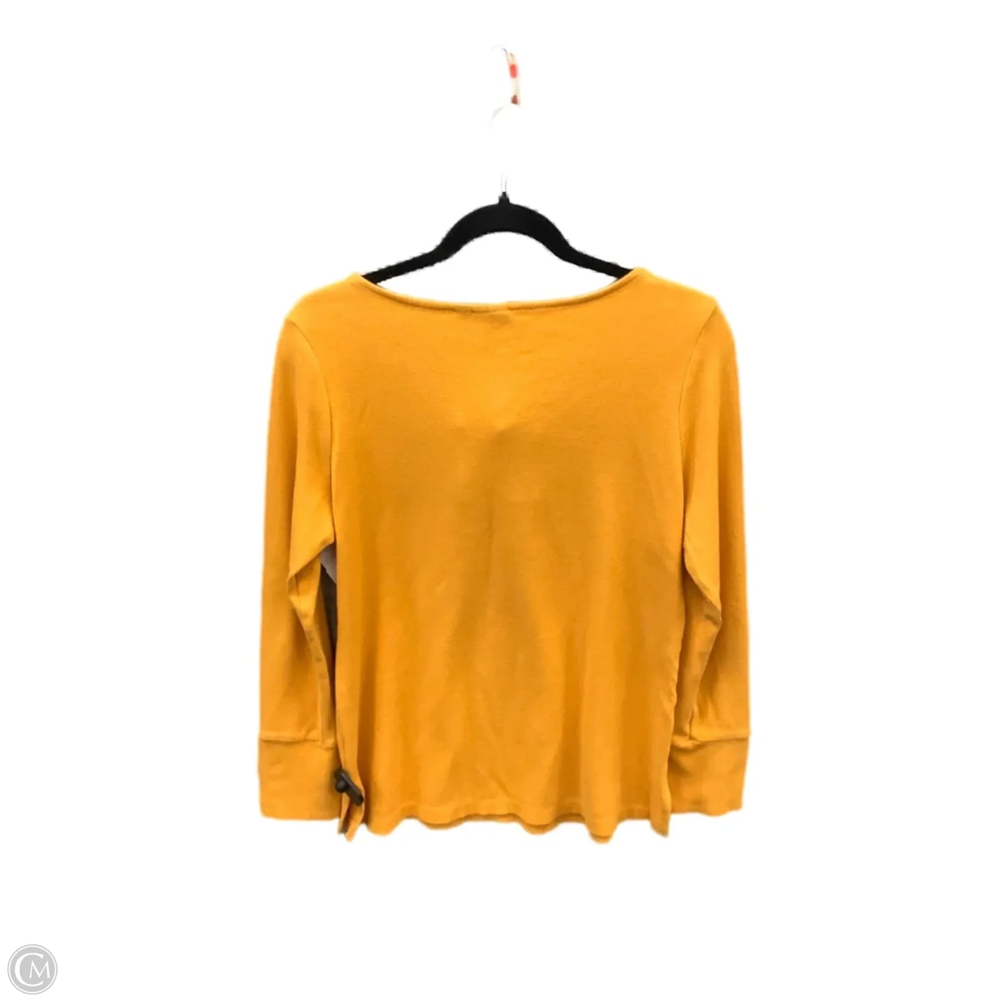 Top Long Sleeve By Rafaella In Yellow, Size: M