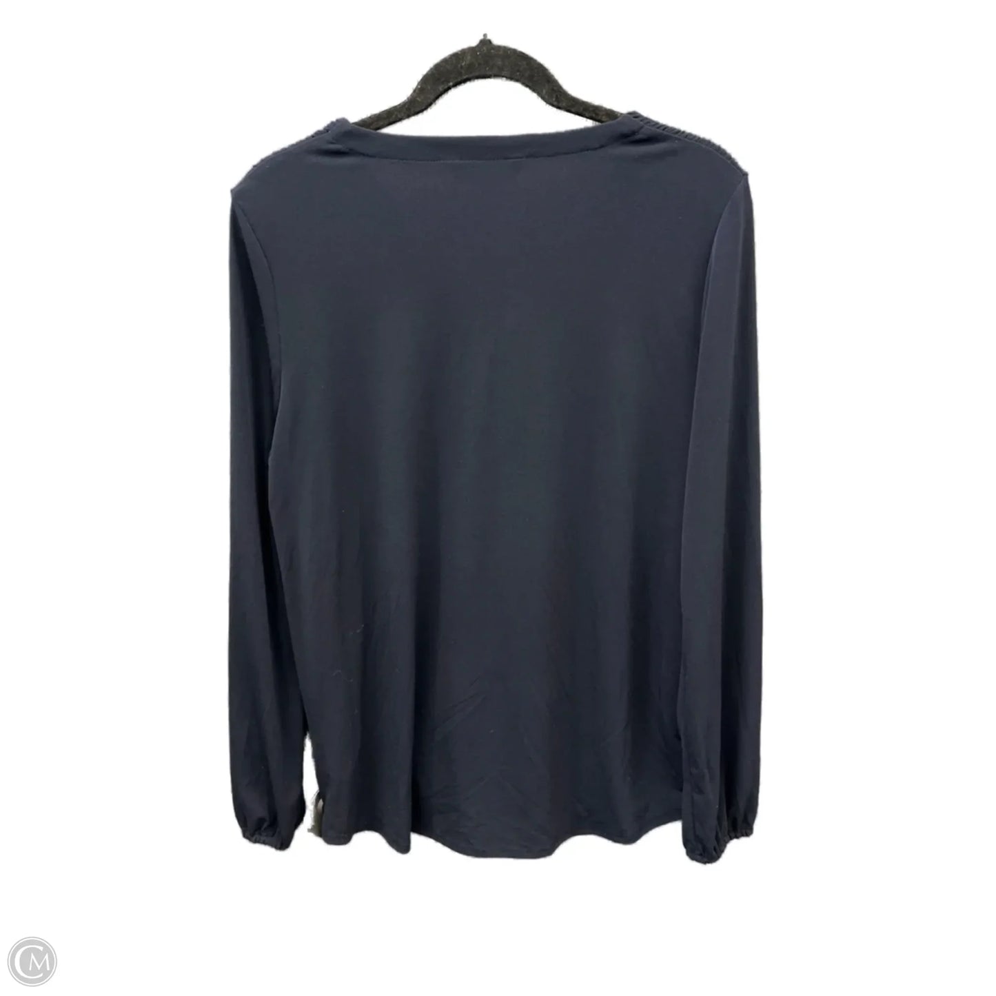 Top Long Sleeve By Ellen Tracy In Navy, Size: L