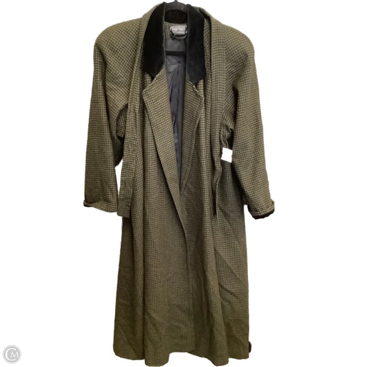 Coat Trench Coat By Clothes Mentor In Green, Size: M