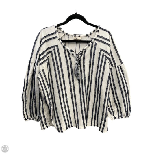 Top Long Sleeve By Style And Company In Striped Pattern, Size: Xl