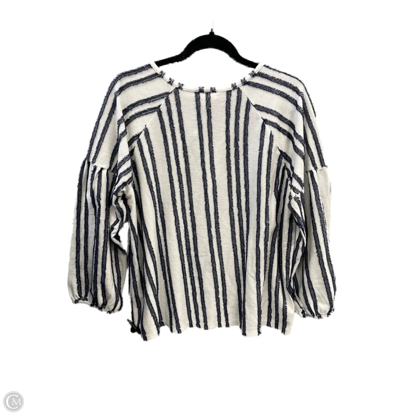 Top Long Sleeve By Style And Company In Striped Pattern, Size: Xl