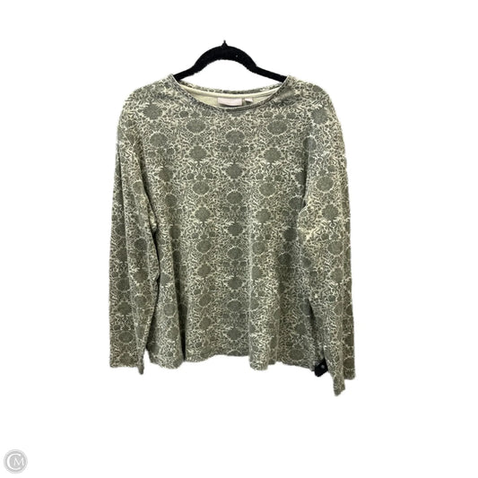 Top Long Sleeve By Croft And Barrow In Green, Size: 2x
