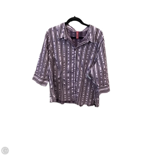 Top Long Sleeve By Gitano In Purple, Size: 3x