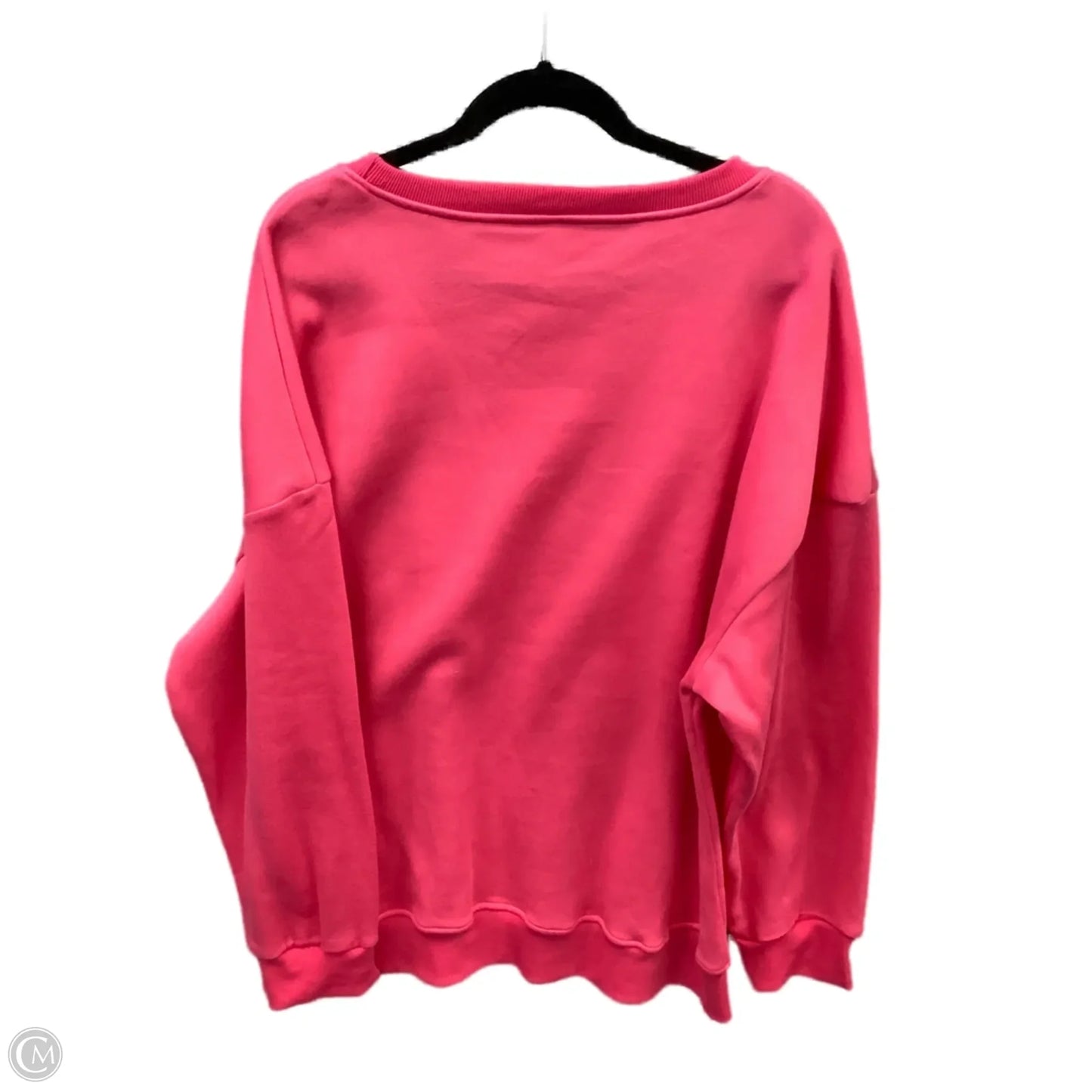 Sweatshirt Crewneck By Clothes Mentor In Pink, Size: L