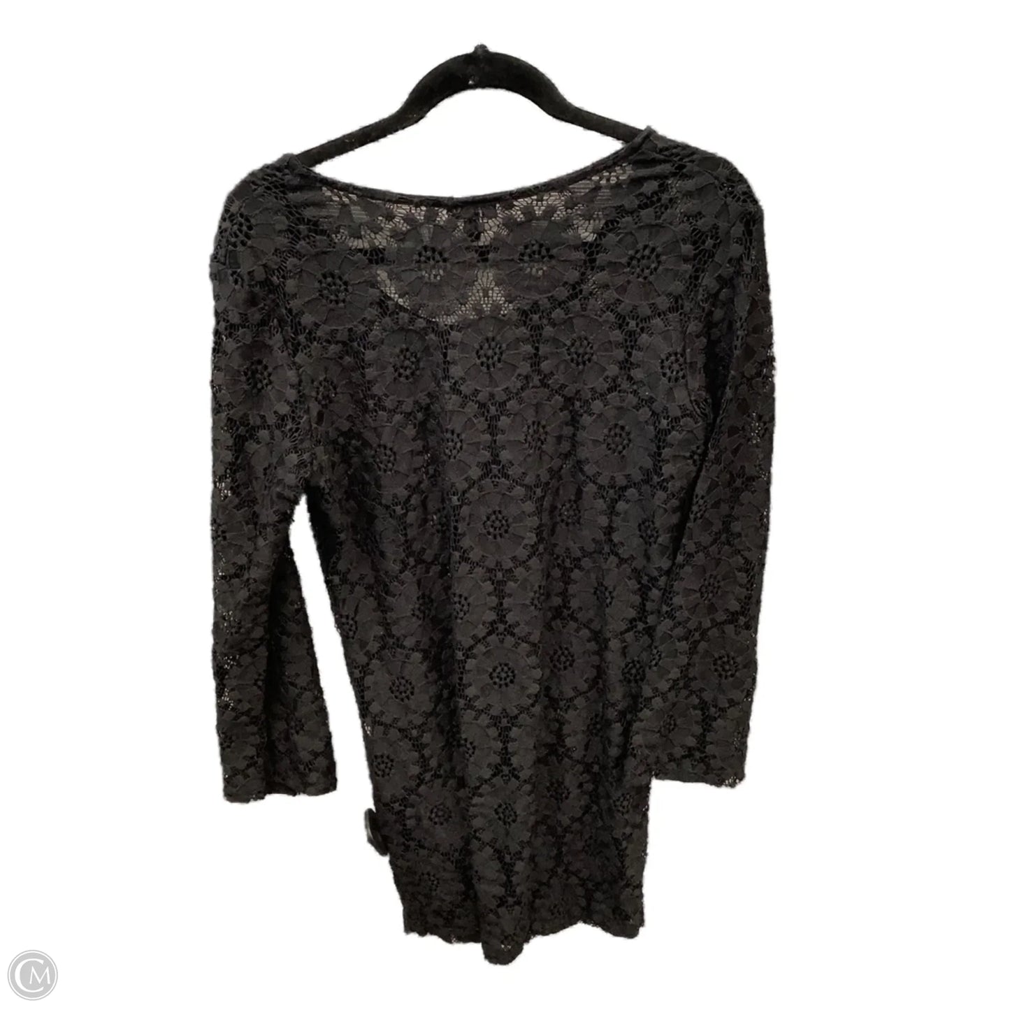 Top Long Sleeve By Clothes Mentor In Black, Size: M