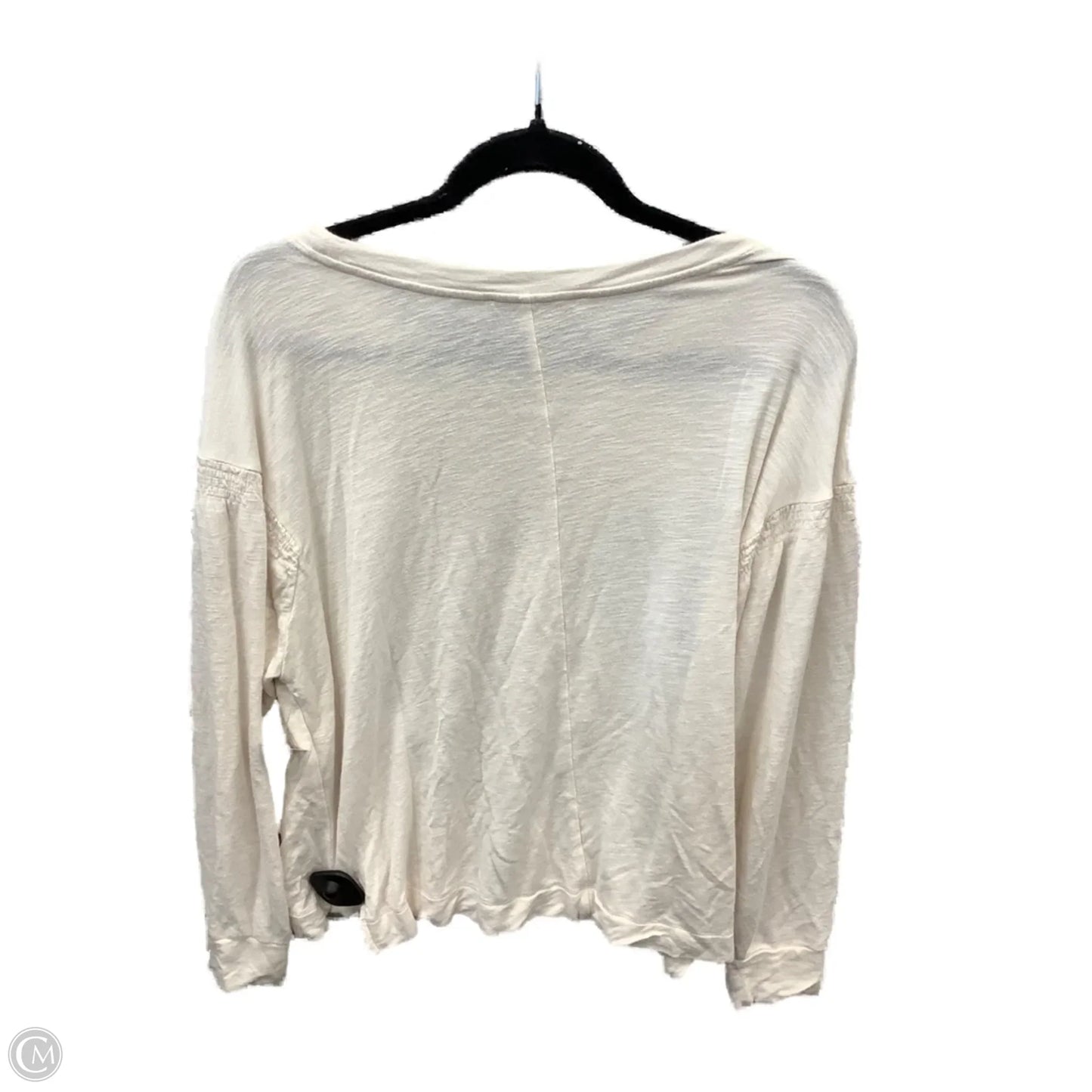 Top Long Sleeve By Loft In Cream, Size: M