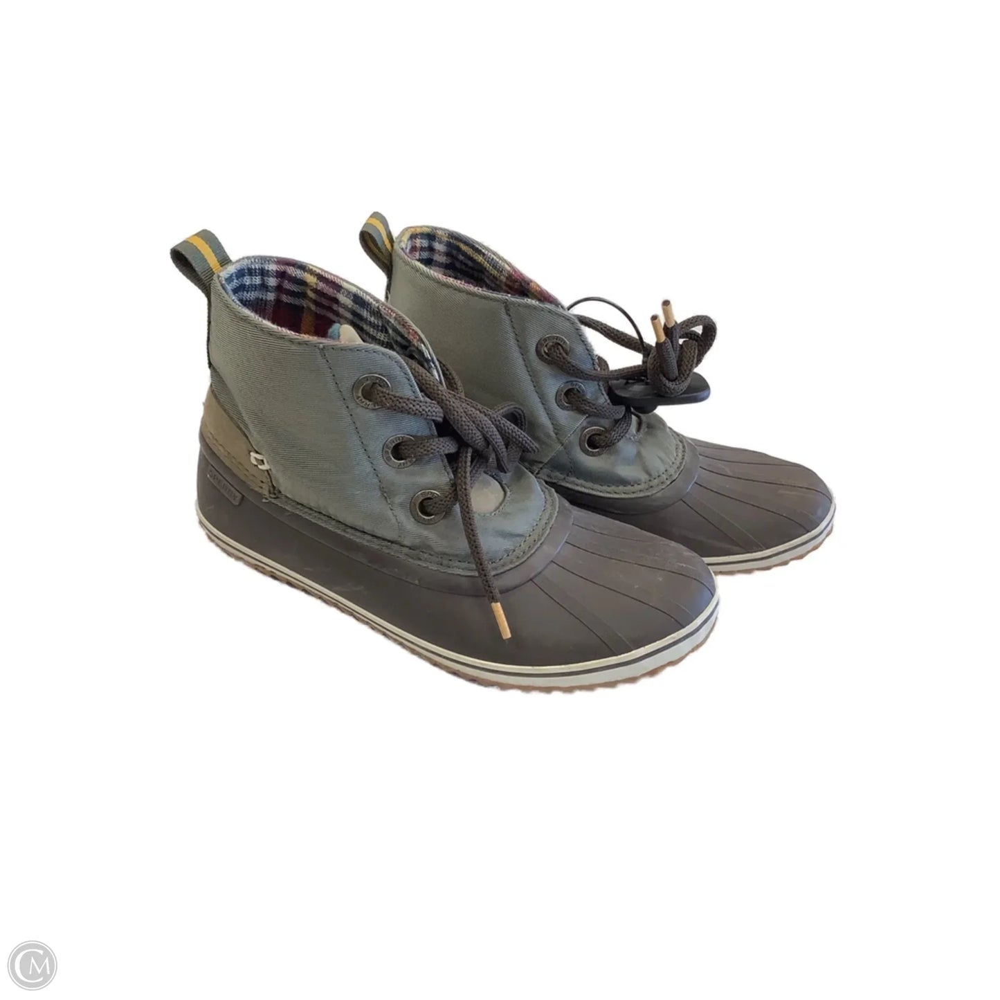 Boots Ankle Flats By Sperry In Brown & Green, Size: 6.5
