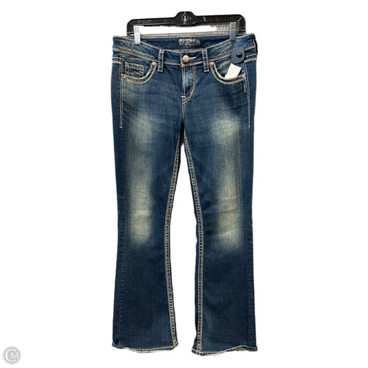 Jeans Boot Cut By Silver In Blue Denim, Size: 10