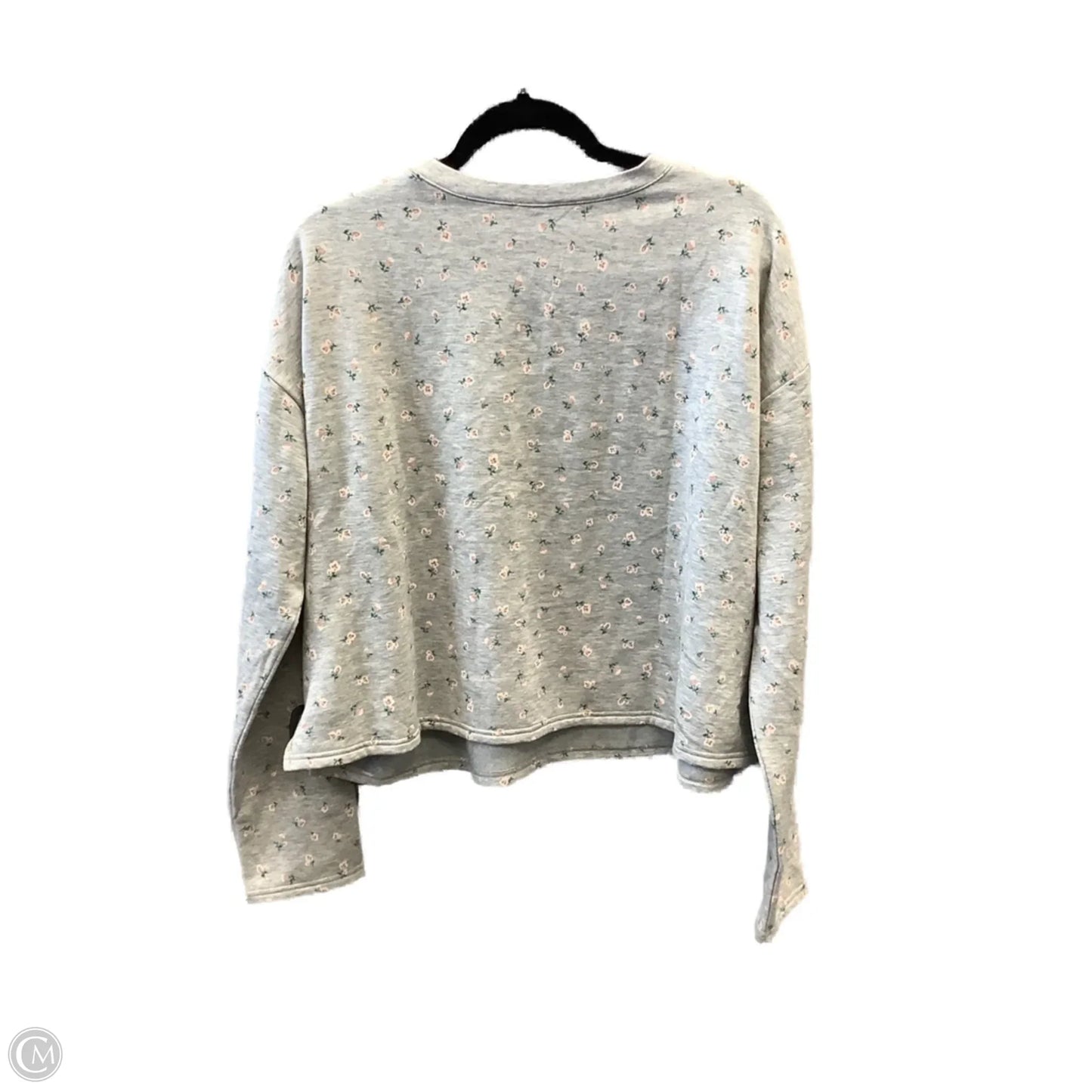 Top Long Sleeve By Bp In Grey, Size: L