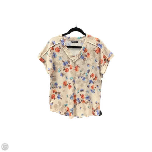 Top Short Sleeve By Heimish Usa In Pink, Size: 1x