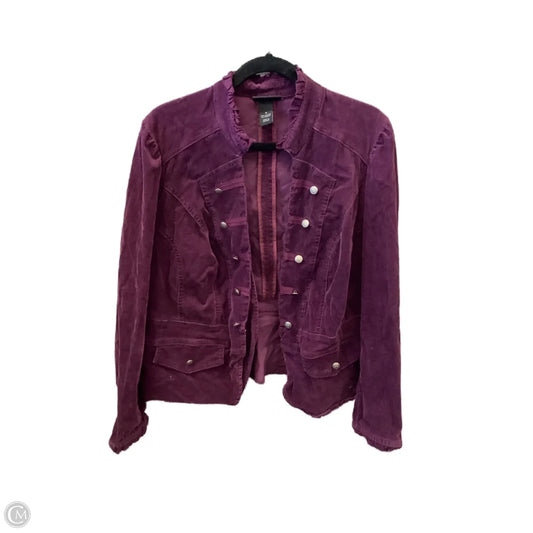 Jacket Other By Lane Bryant In Purple, Size: 1x