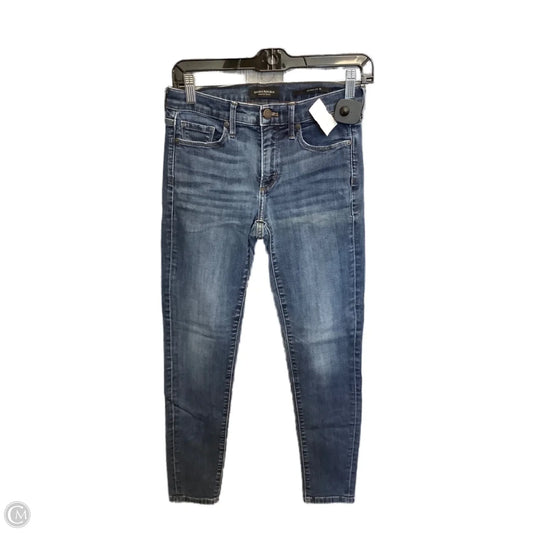 Jeans Skinny By Banana Republic In Blue Denim, Size: 2