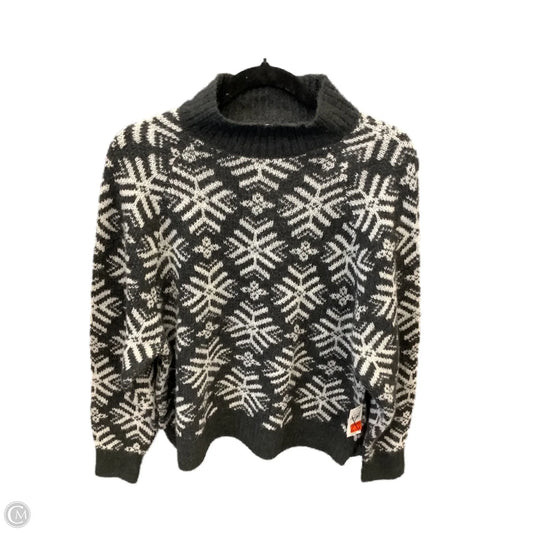 Sweater By Old Navy In Grey & White, Size: M
