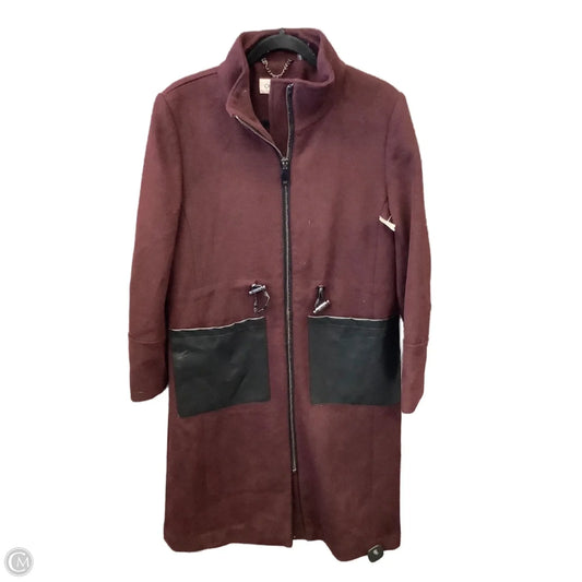 Coat Trench Coat By Calvin Klein In Purple, Size: M