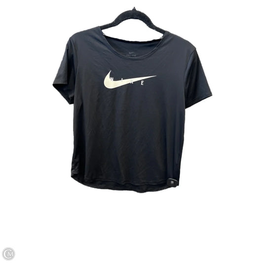 Athletic Top Short Sleeve By Nike Apparel In Black, Size: M
