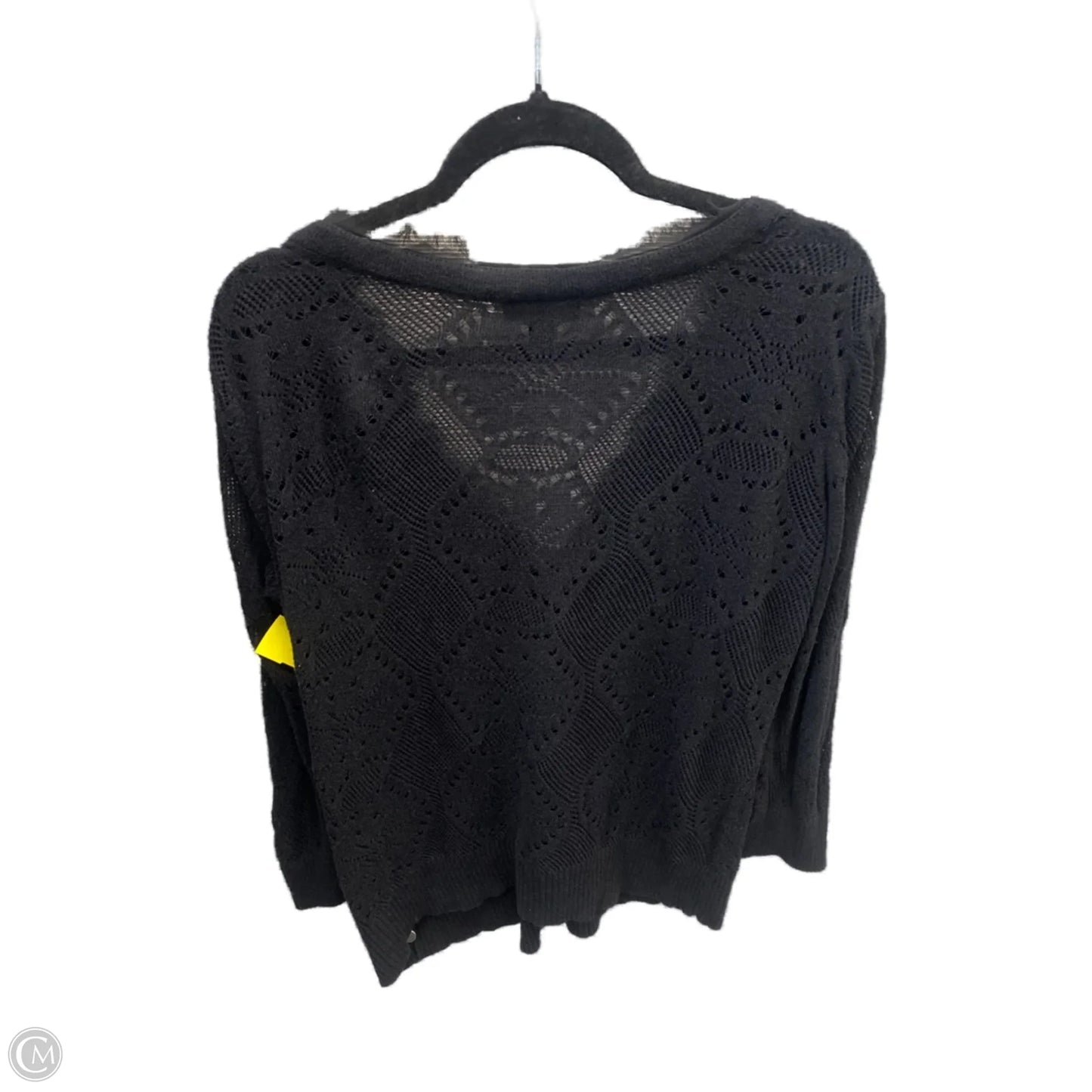 Cardigan By Ab Studio In Black, Size: Xl