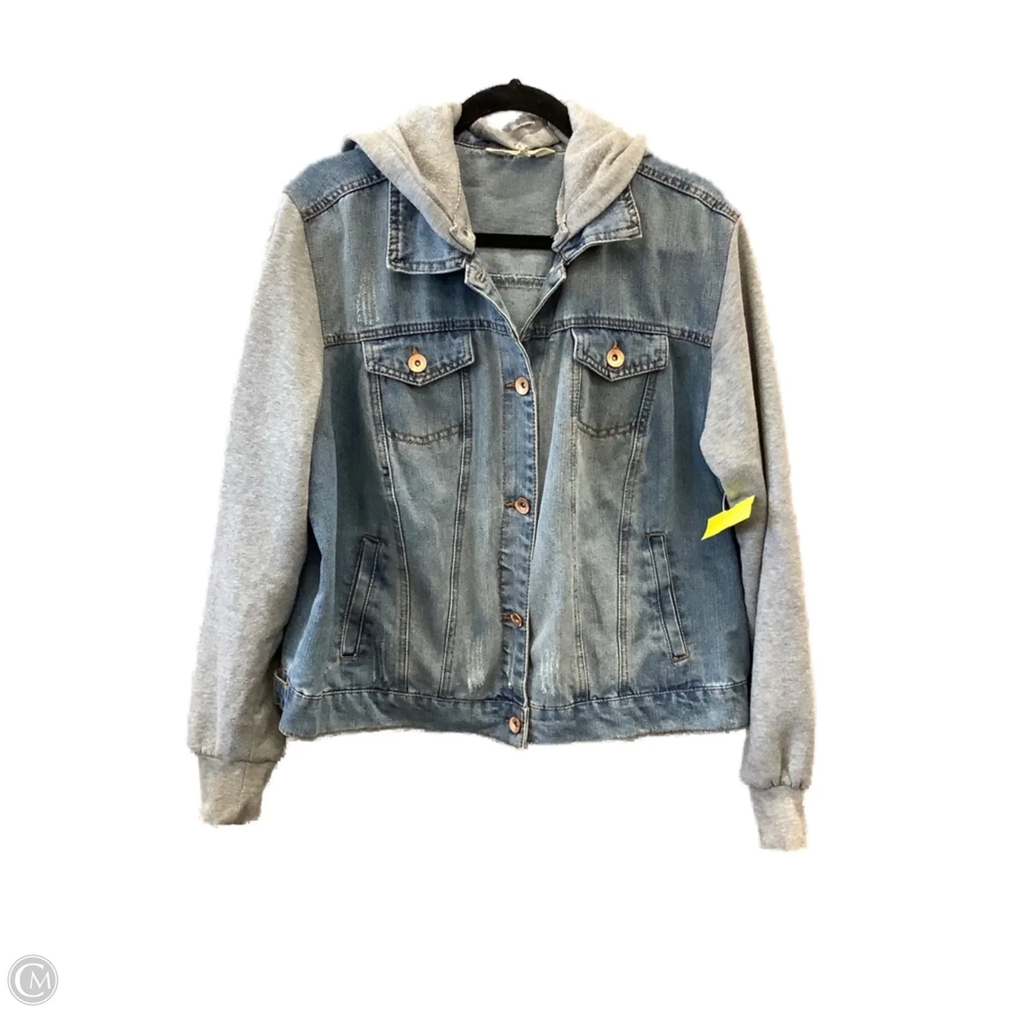 Jacket Denim By Ci Sono In Blue Denim, Size: 1x