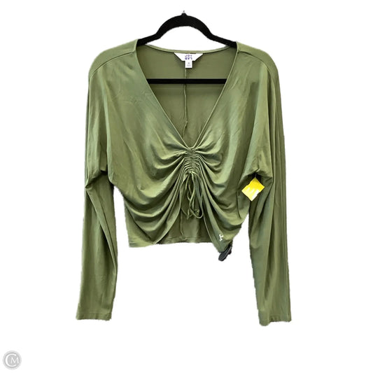 Top Long Sleeve By Joy Lab In Green, Size: M