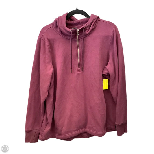 Athletic Sweatshirt Hoodie By Avia In Purple, Size: Xxl