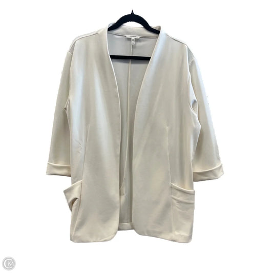 Blazer By Maurices In Cream, Size: Xxl