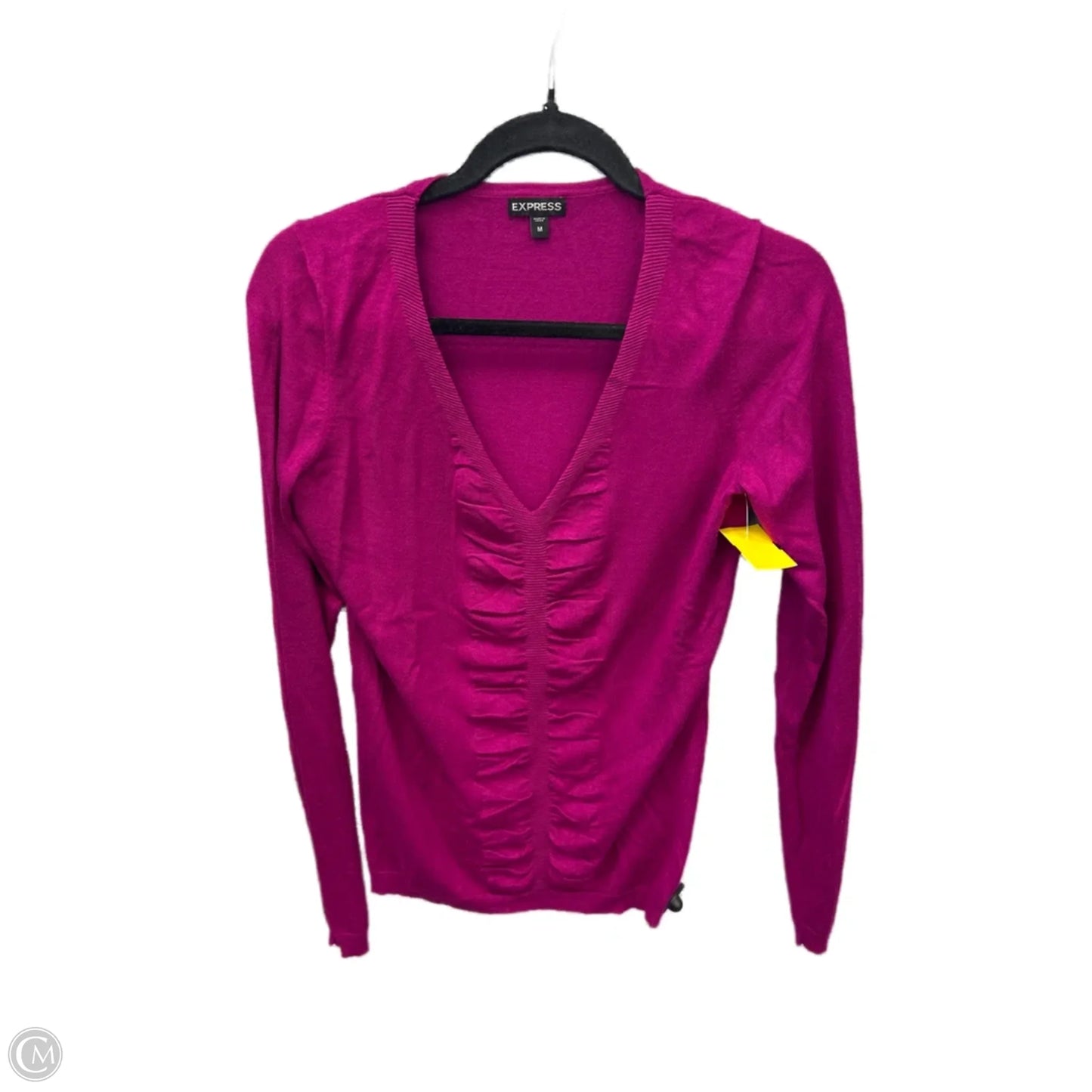 Top Long Sleeve By Express In Purple, Size: M