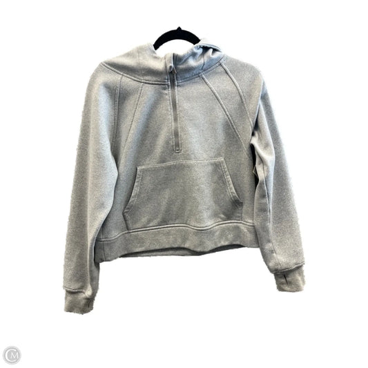 Sweatshirt Hoodie By Clothes Mentor In Grey, Size: M