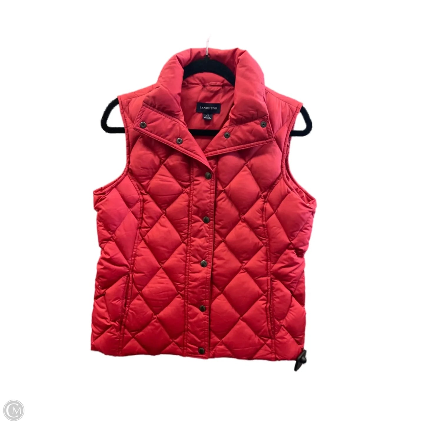 Vest Puffer & Quilted By Lands End In Red, Size: S