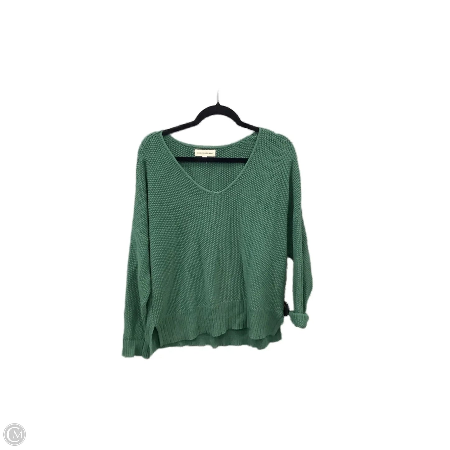 Sweater By Lucky Brand In Green, Size: M