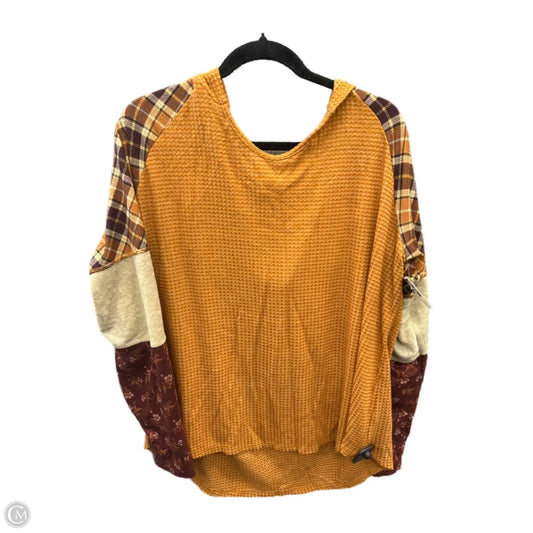 Top Long Sleeve By Cato In Orange, Size: Xl