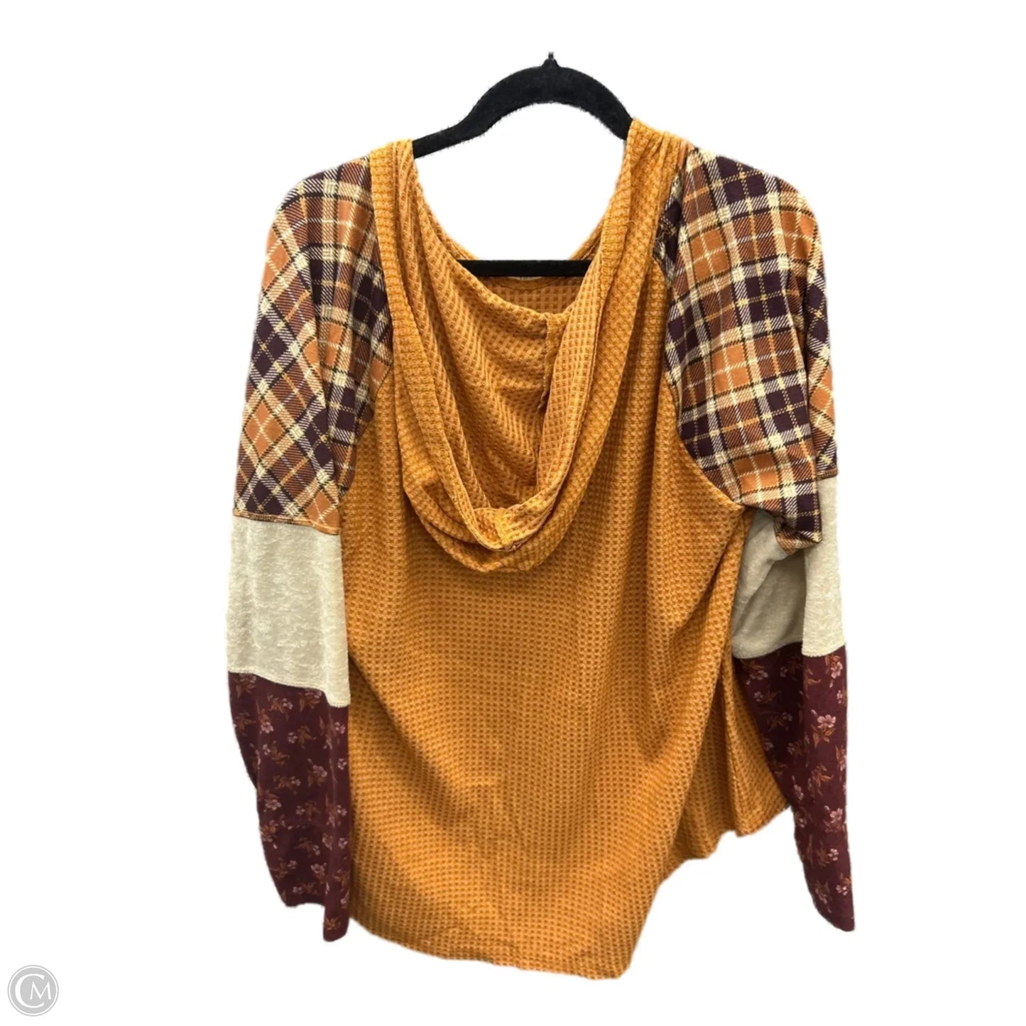 Top Long Sleeve By Cato In Orange, Size: Xl