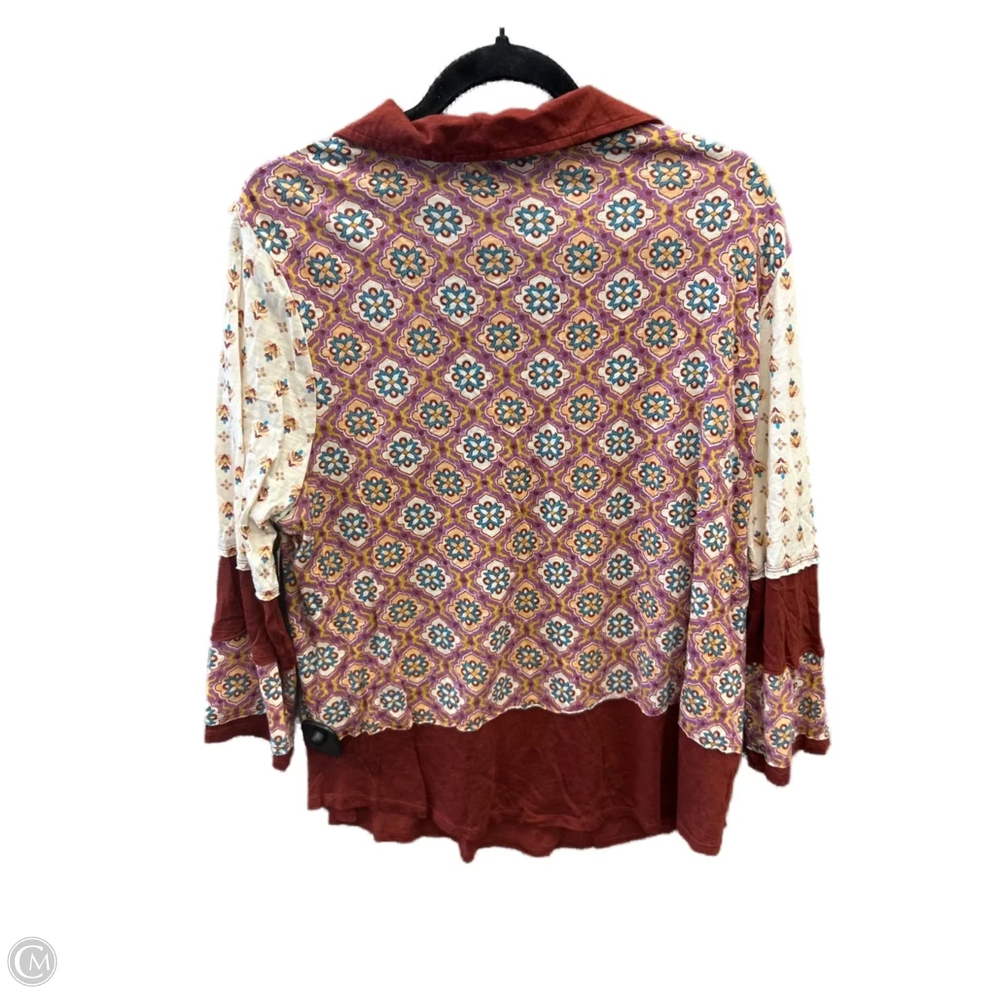 Top Long Sleeve By Cato In Multi-colored, Size: Xl