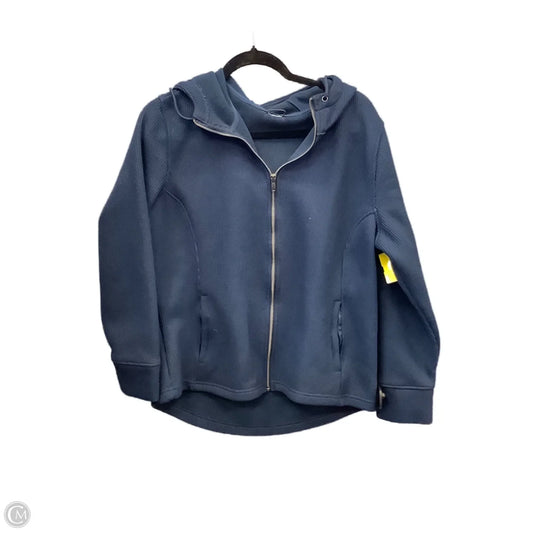 Sweatshirt Hoodie By Clothes Mentor In Navy, Size: L