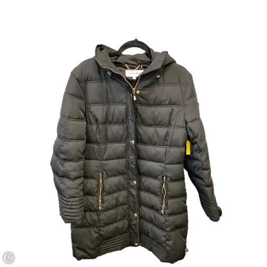 Coat Puffer & Quilted By Calvin Klein In Black, Size: L