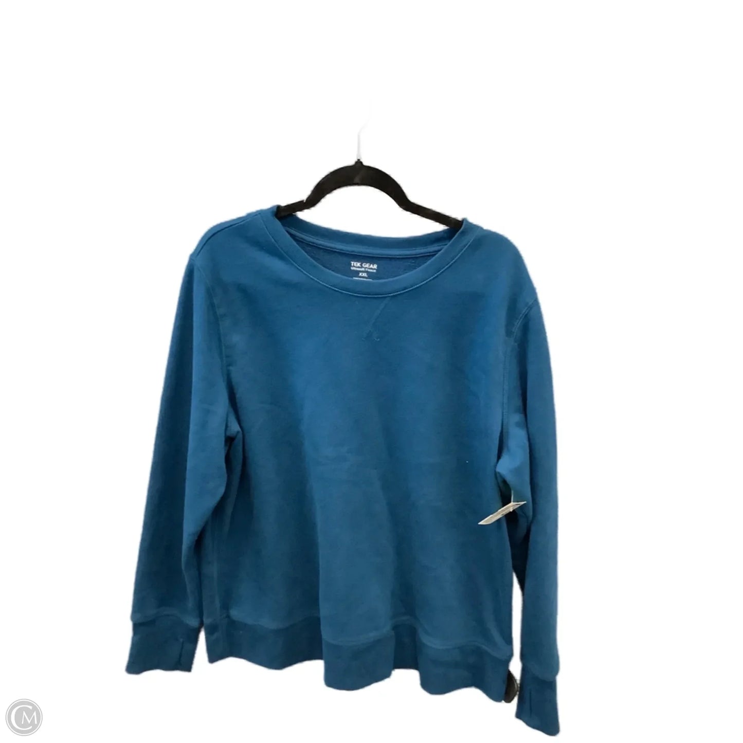Athletic Sweatshirt Crewneck By Tek Gear In Blue, Size: Xxl