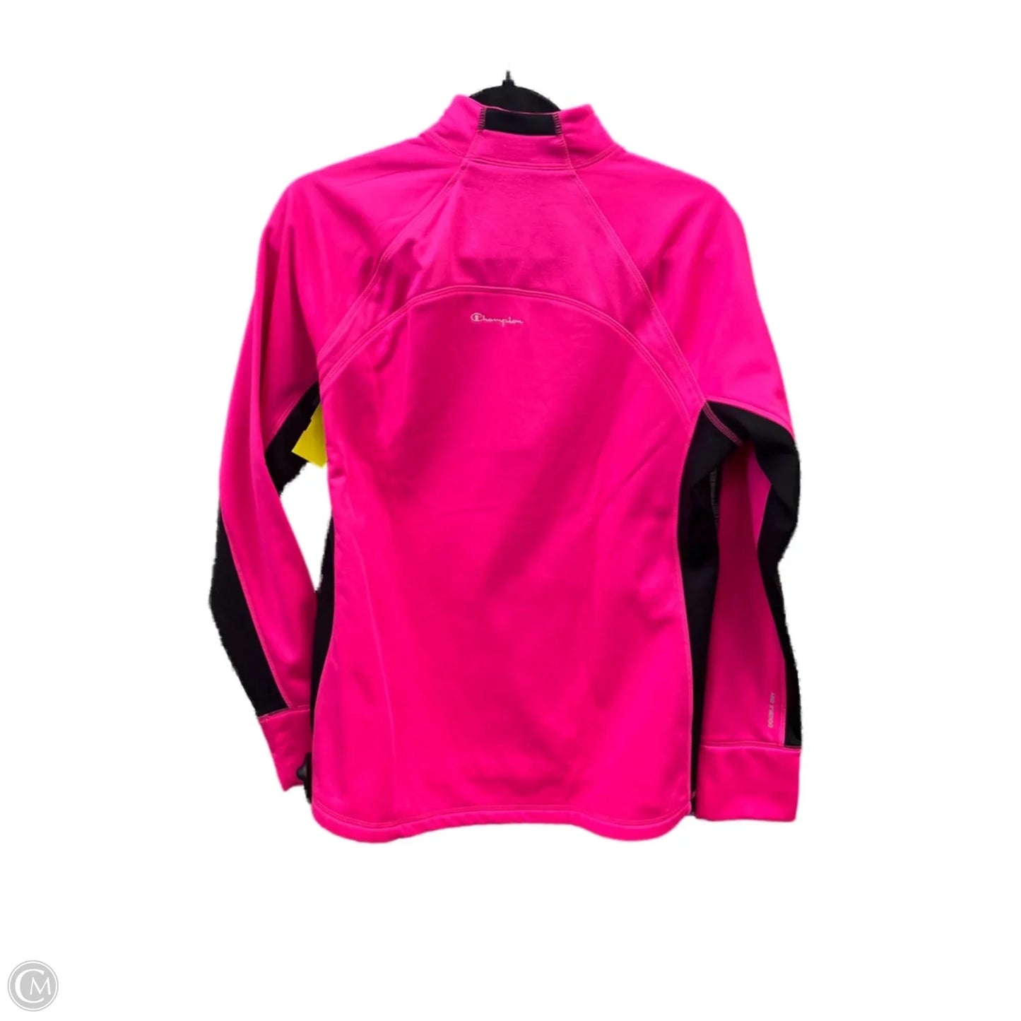 Athletic Top Long Sleeve Collar By Champion In Pink, Size: L