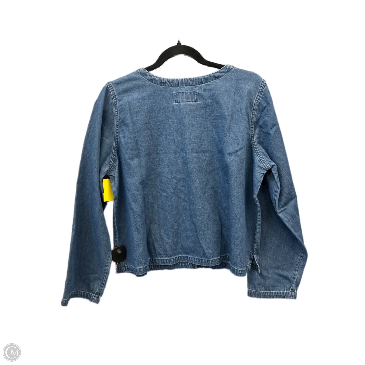 Top Long Sleeve By New Directions In Blue, Size: L
